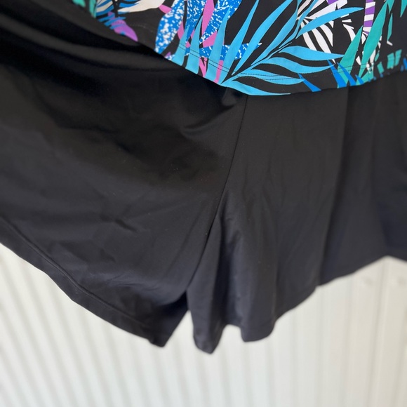 Tummy Control Sz 22 Swim For All 365 Romper Tank Overlay Swim Suit Adj Straps - Picture 13 of 13